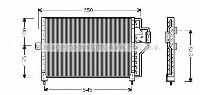 AVA QUALITY COOLING cr5013 -  Конденсатор, кондиционер